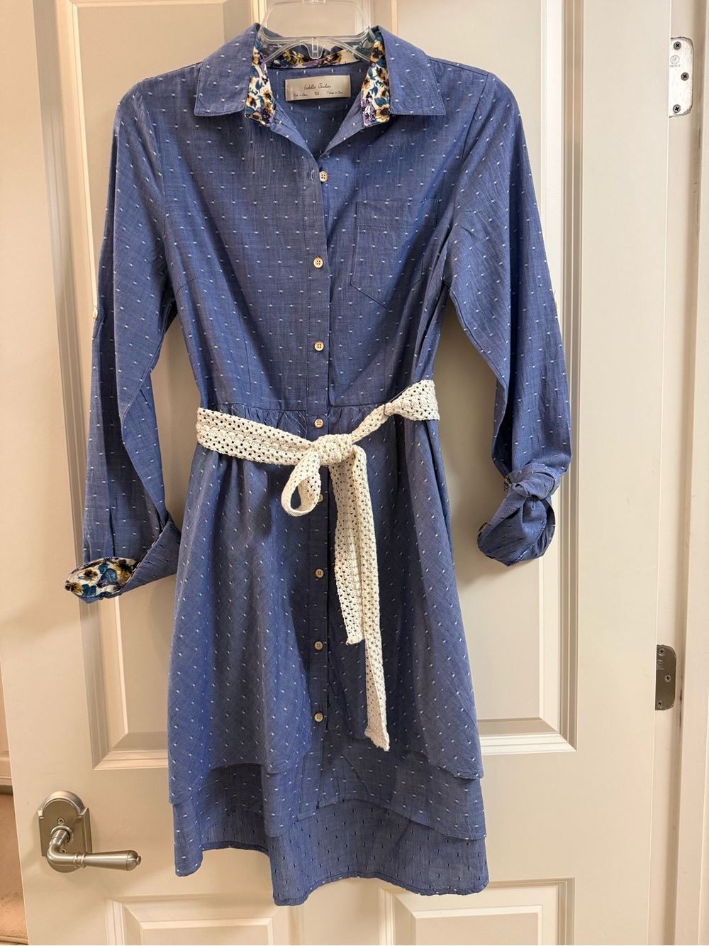 Anthropologie denim style shirt Dress